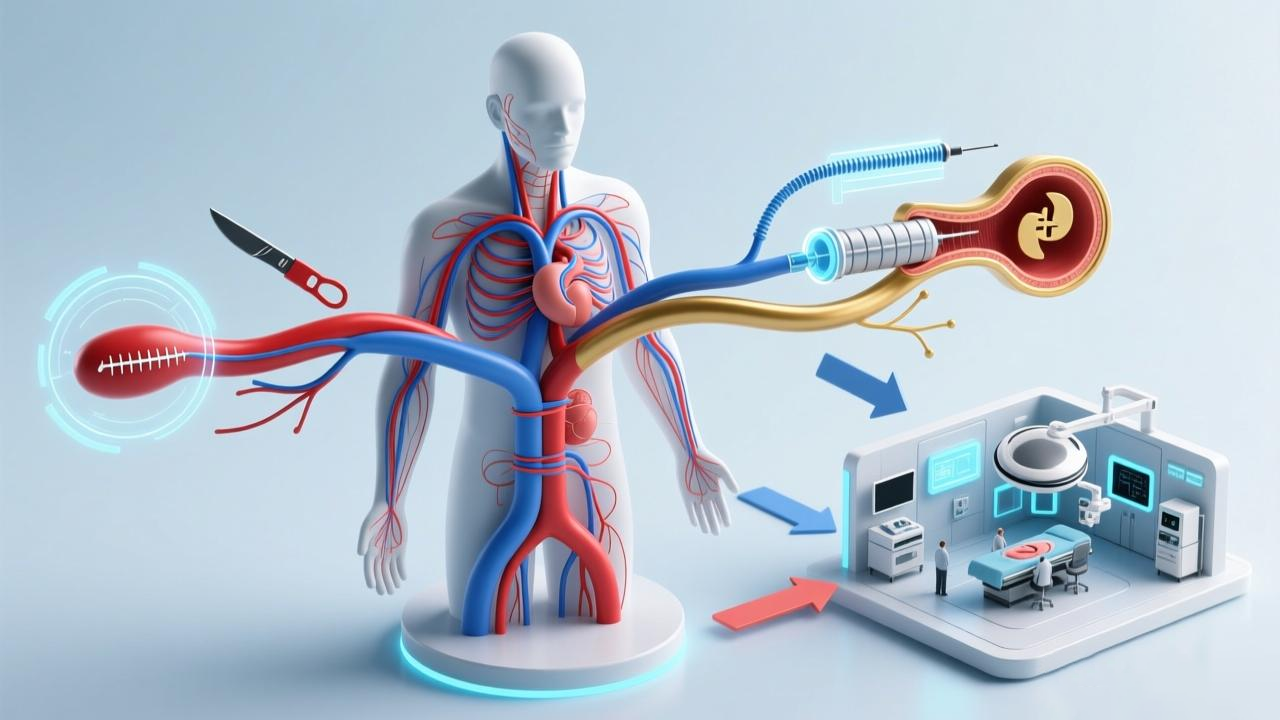 血管疾病治療示意圖