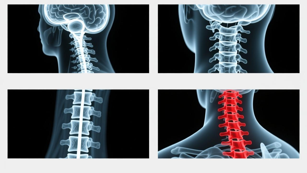 頸椎病變示意圖