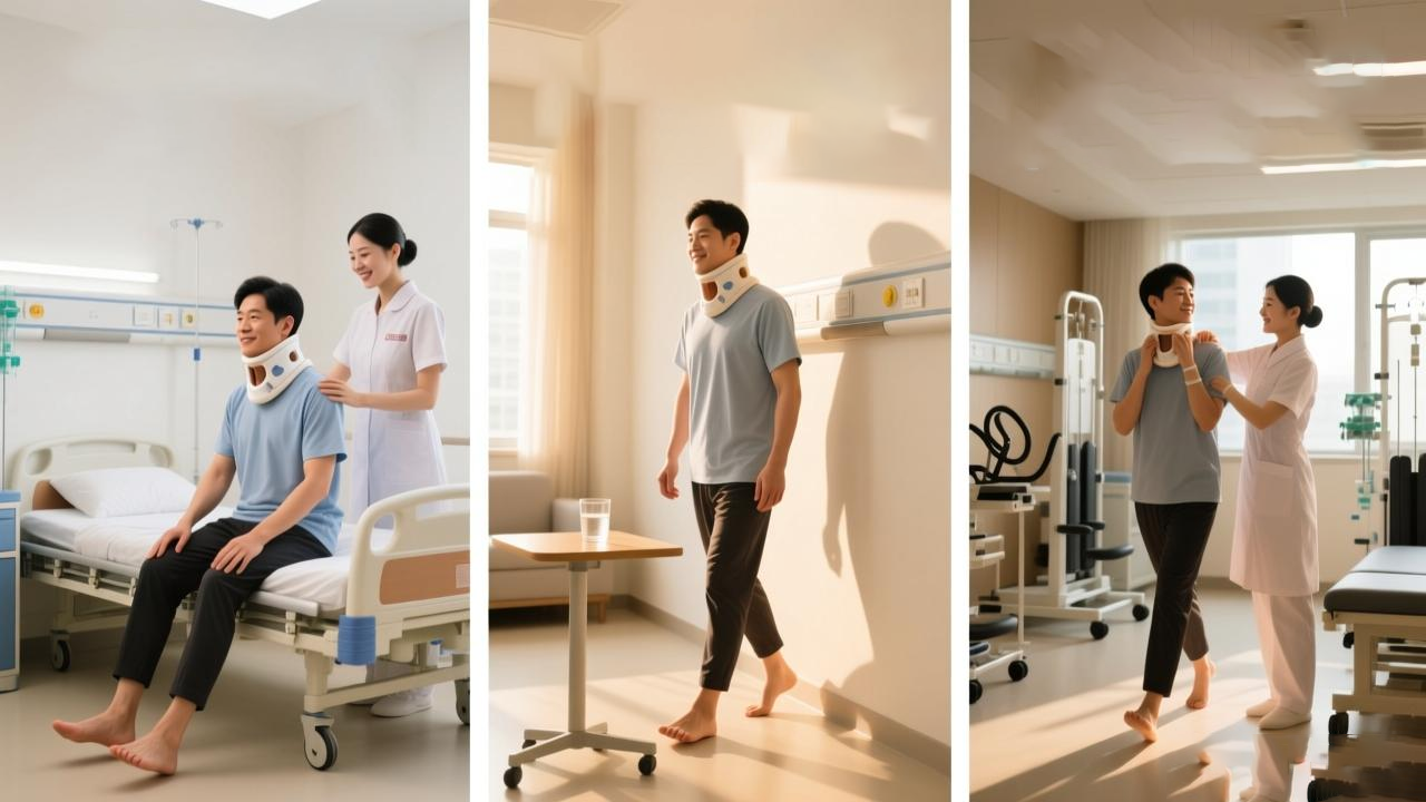 頸椎術后康復示意圖