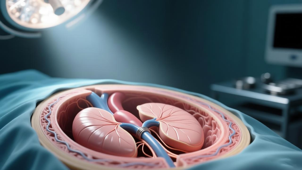 微創(chuàng)二尖瓣手術(shù)牽開器應(yīng)用示意圖