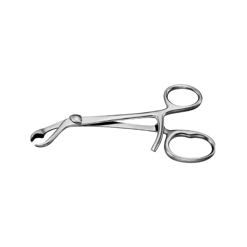 Verbrugge 彎型 有齒 指圈式 持骨鉗