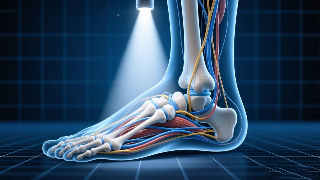 足踝解剖結(jié)構(gòu)與功能示意圖