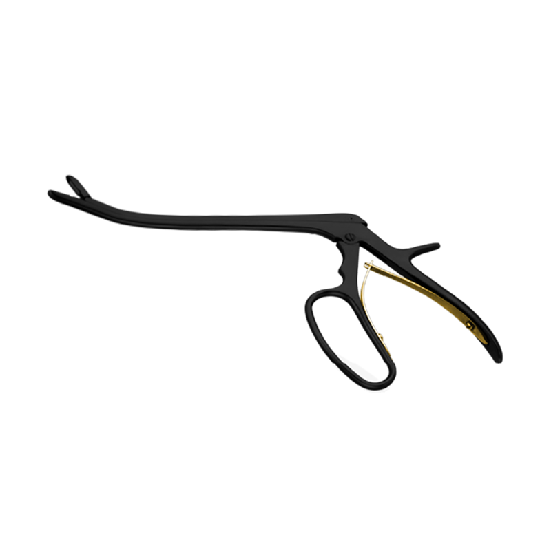 圈柄式 弧形髓核鉗 DLC涂層 弧形上彎型