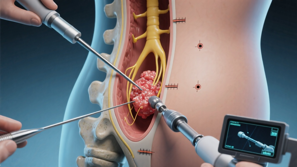 UBE手術(shù)流程示意圖