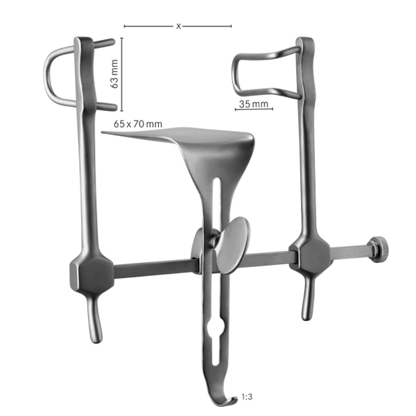 Gosset梗式三葉雙圓梗35×63~65×70牽開器